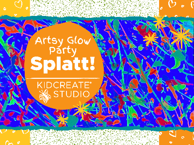 Artsy Glow Party- Splatt! (4-9 Years) Artsy Glow Party- Splatt! (4-9 Years)