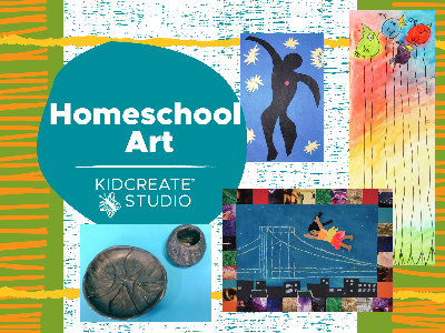 Kidcreate Studio - Dana Point. Homeschool Art Weekly Class (5-12 Years)